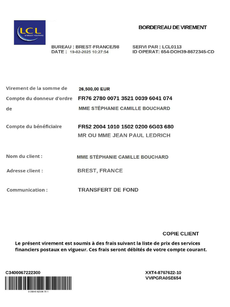 Bordereau | PDF