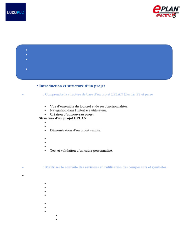 Formation EPLAN Electric P8 : Guide Complet | PDF | Informatique | Logiciel