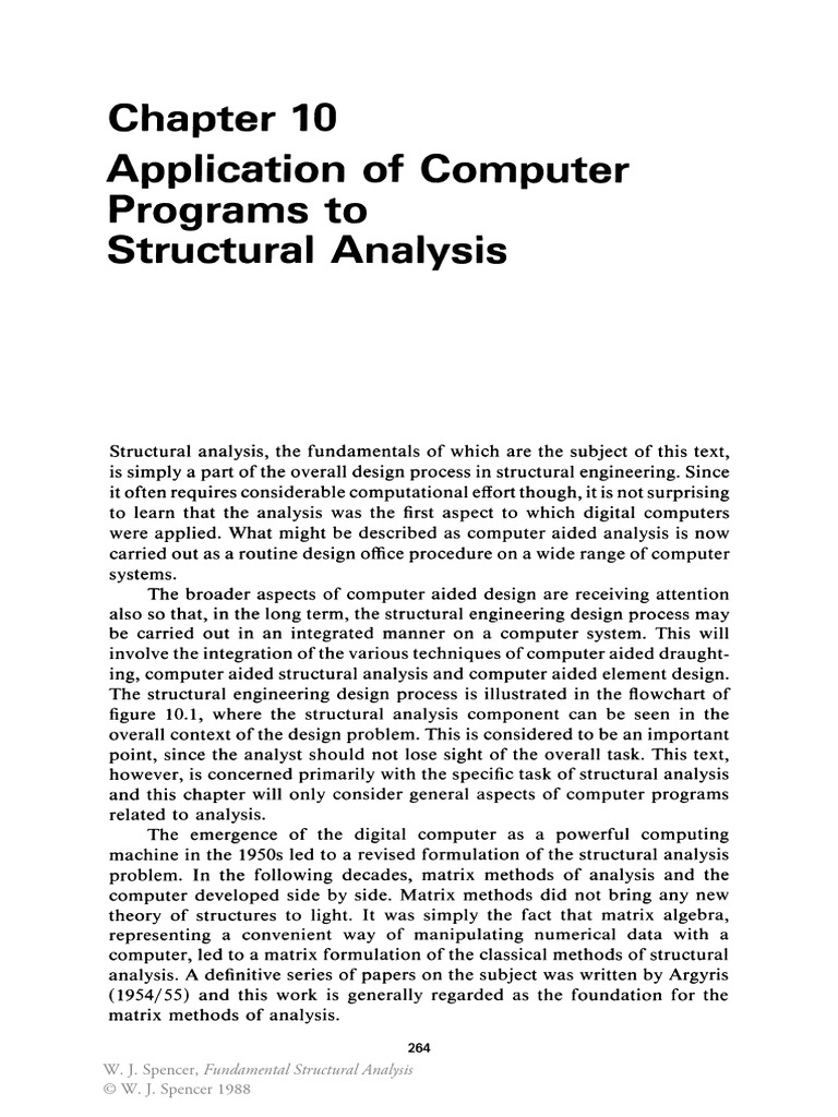 Computer Programs in Structural Analysis | PDF | Mathematical Analysis ...