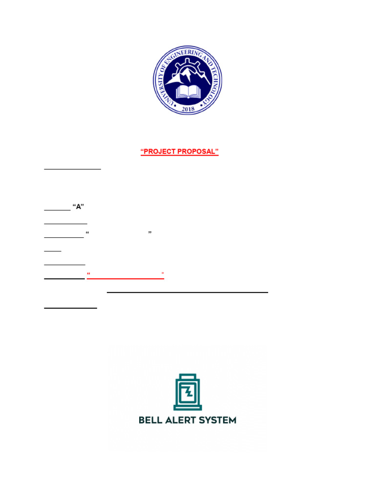 Bell Alert System Project Proposal | PDF | Computer Engineering ...