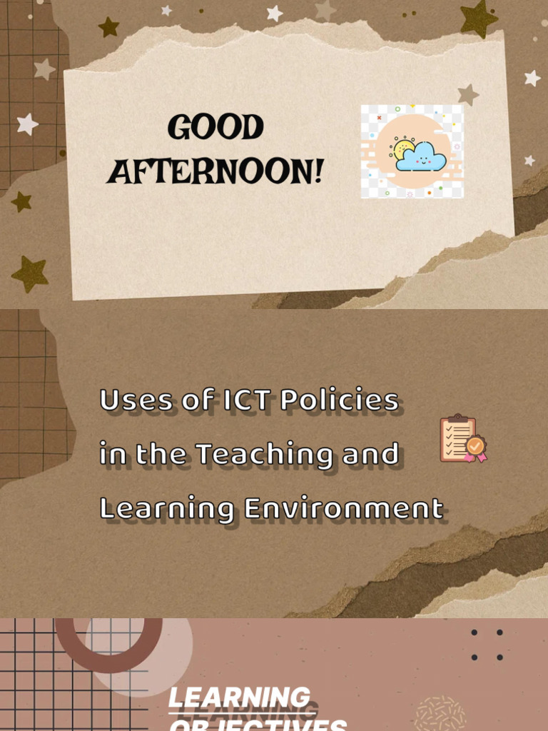 Uses of ICT Policies in The Teaching and Learning Environment | PDF