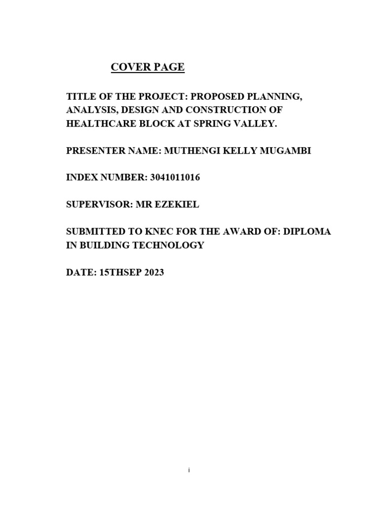 2705 3041011016 TP Muthengi Kelly Mugambi | PDF | Bending | Beam ...