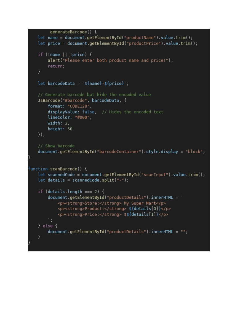 Generate and Scan Product Barcodes | PDF