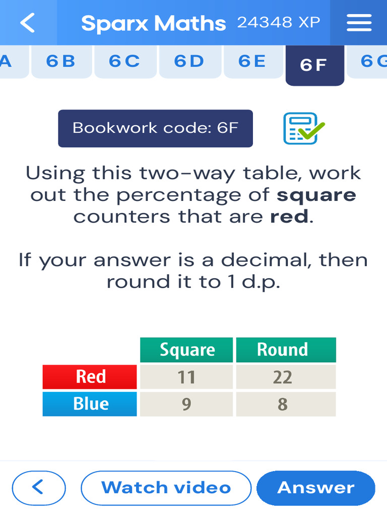 Calculate Percentage of Red Counters | PDF