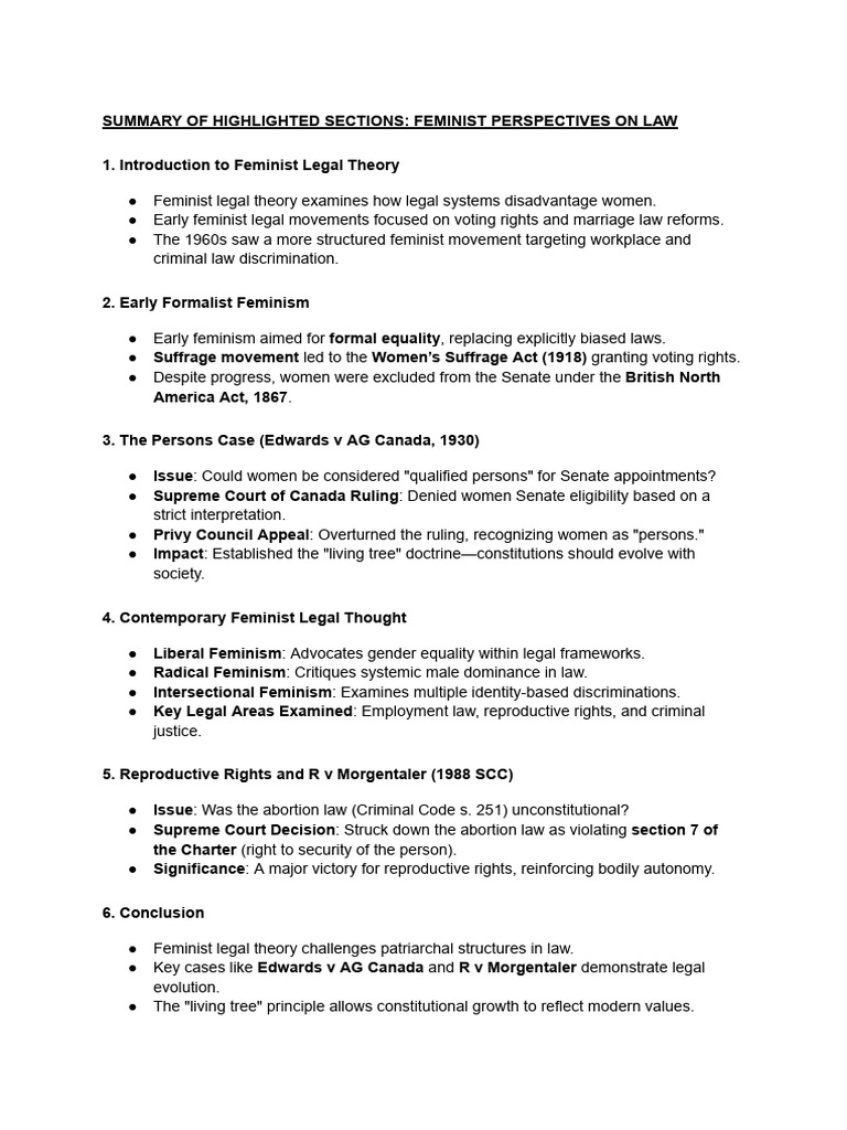 Feminist Legal Theory and Indigenous Rights | PDF | Gender Studies ...