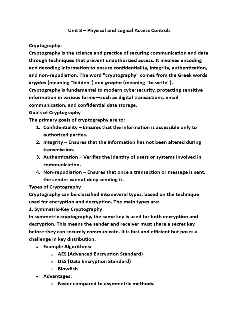 Unit 3 cyber security | PDF | Key (Cryptography) | Public Key Cryptography