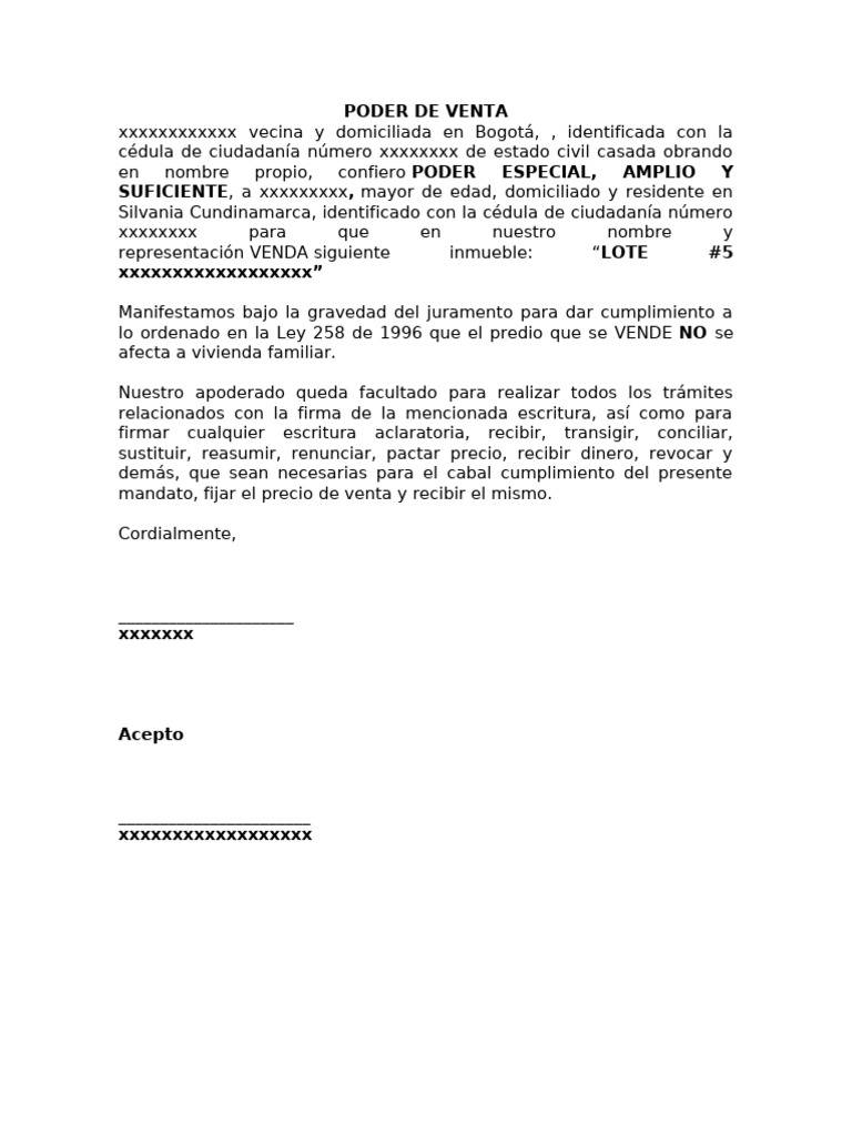 Poder de Venta | PDF