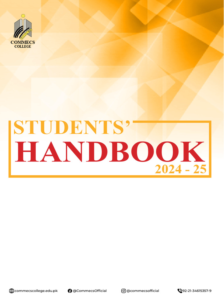Students Hand Book 2024 Final Version | PDF | Complaint | Teachers