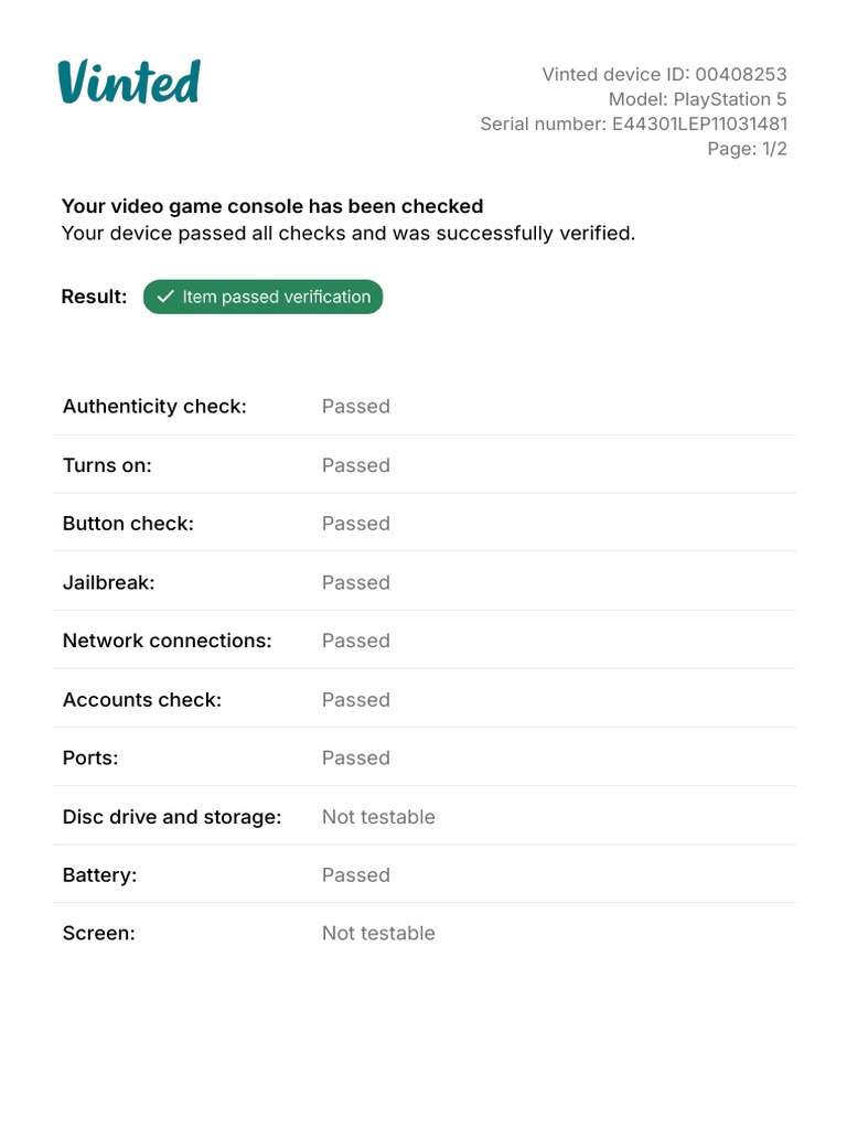 Your Video Game Console Has Been Checked: Your Device Passed All Checks ...