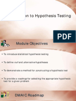 Introduction To Hypothesis Testing: Breakthrough Management Group