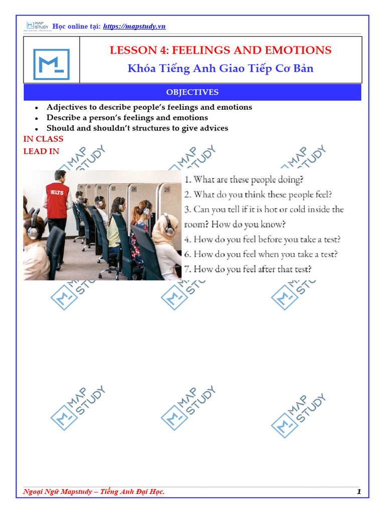 Feelings and Emotions in English Learning | PDF