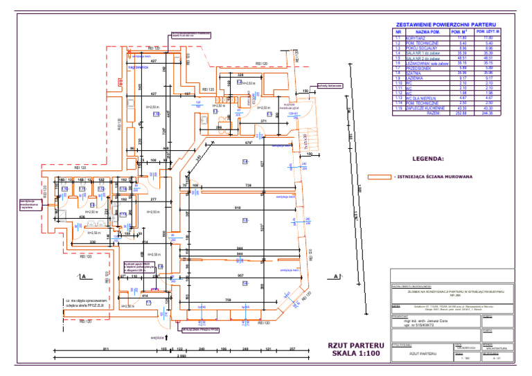 A-01 Rzut Parteru - Sanepid | PDF