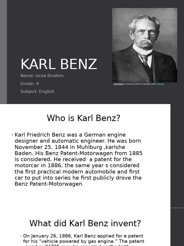 Karl Benz: Inventor of the First Car | PDF