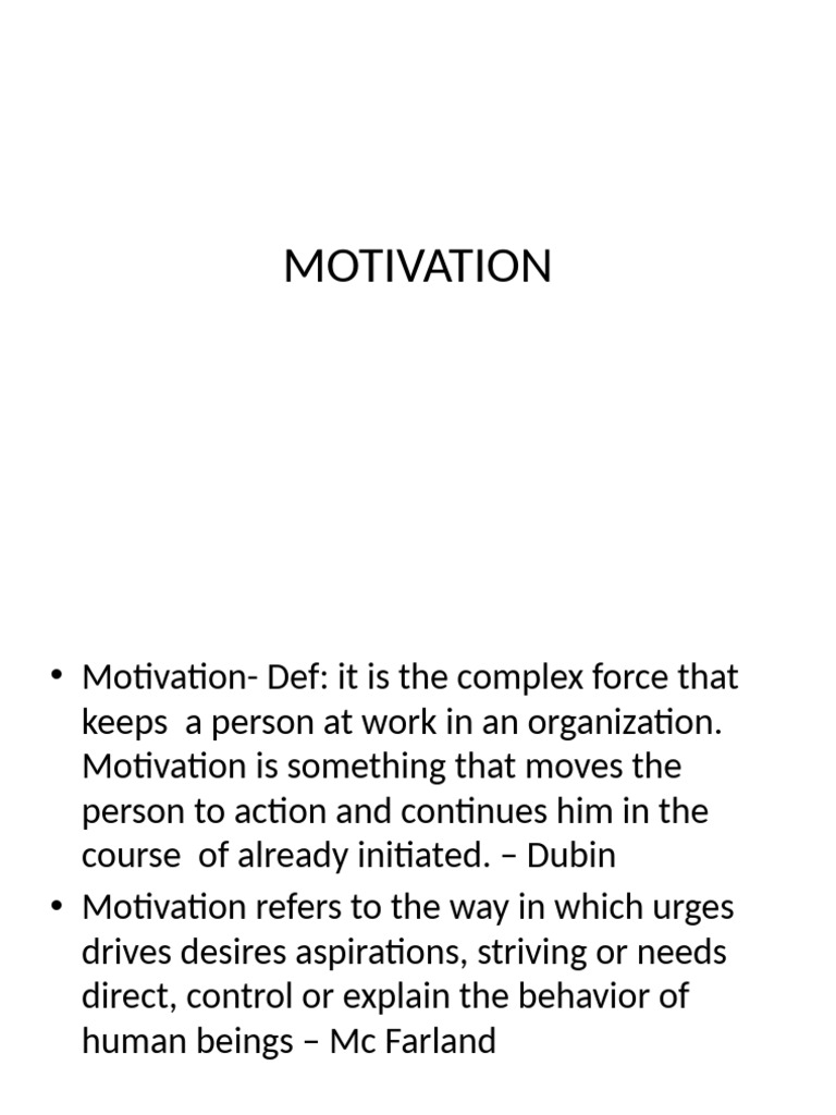 Understanding Motivation Theories | PDF | Motivation | Motivational