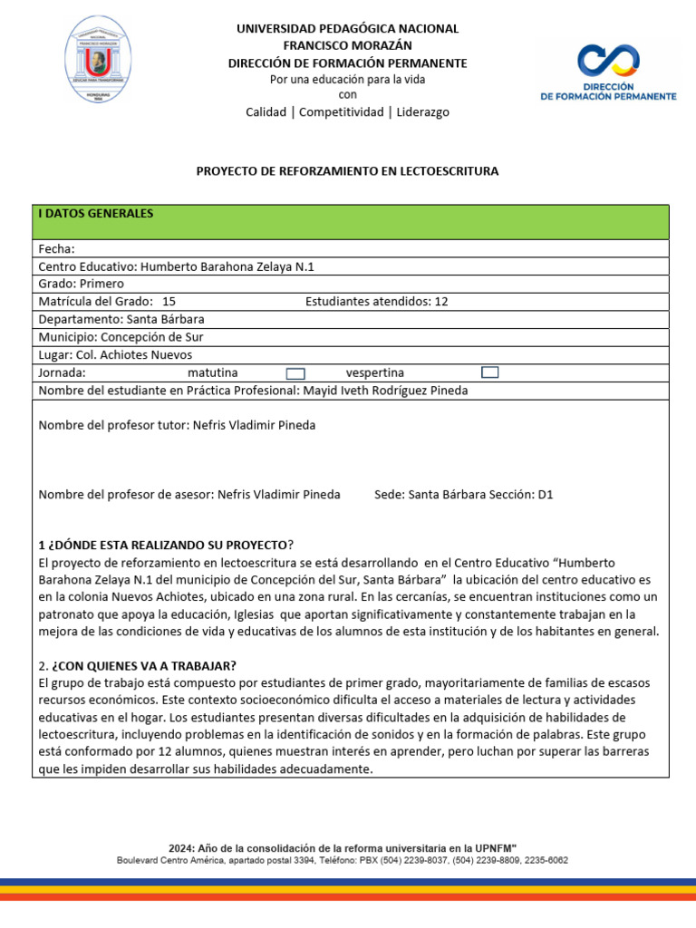 Proyecto de Aula Terminado | PDF | Aprendizaje | Maestros