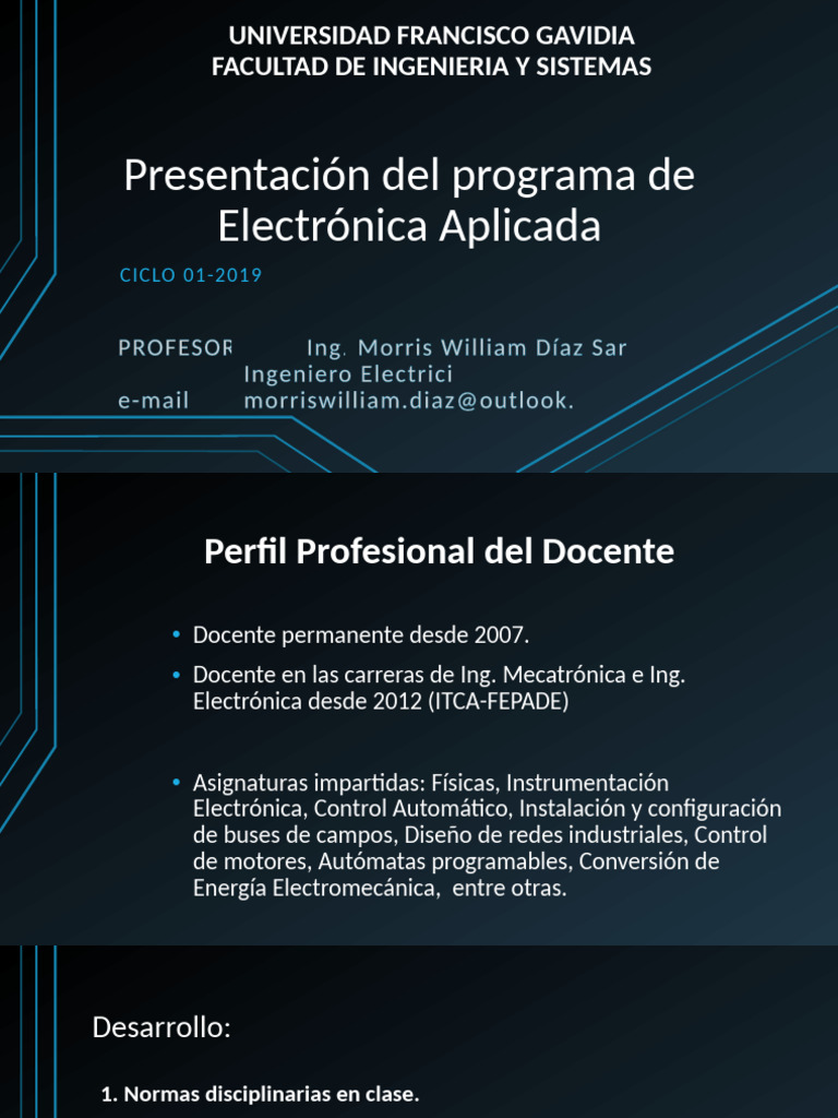 Programa de Electrónica Aplicada 2019 | PDF | Electrónica | Ingeniería ...