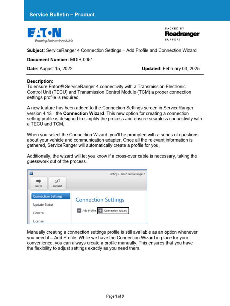 ServiceRanger 4 Connection Wizard Guide | PDF | Usb | Computer Engineering