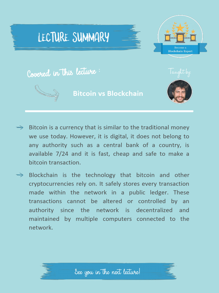 (Section Recap) Section 2 Fundamentals | PDF | Cryptocurrency | Money