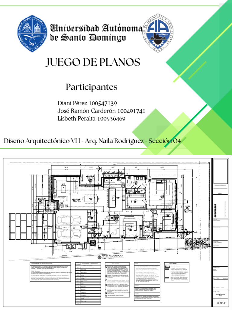 Juego de Planos 1 | PDF | Door | Drywall