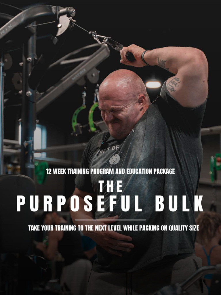Purposeful Bulk Preview | PDF | Fat | Dieting