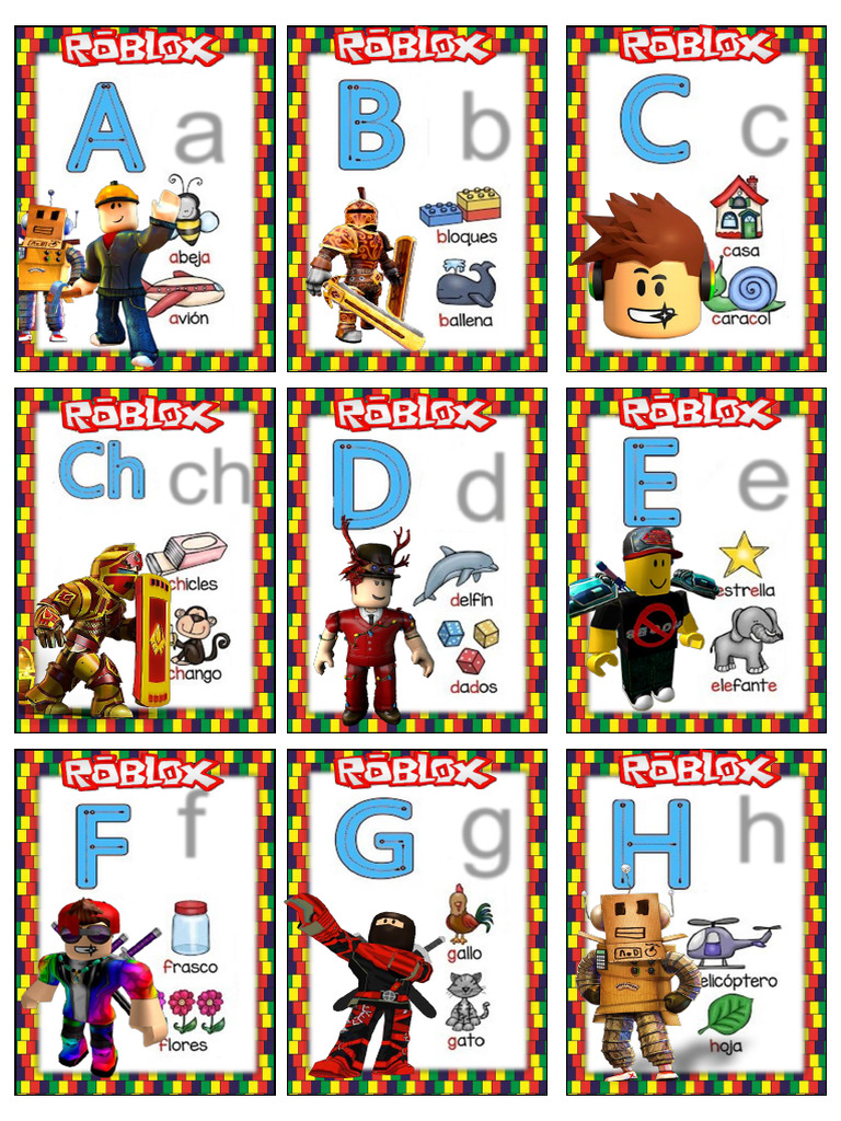 Abecedario Roblox | PDF