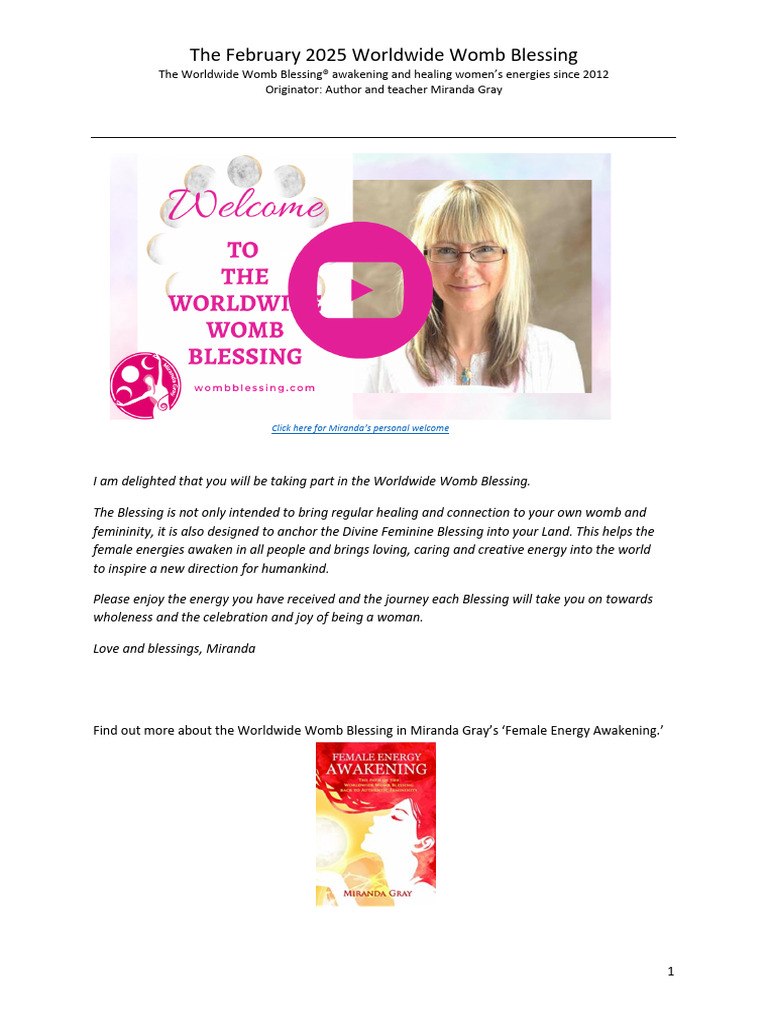 ENG February WWWB Meditation 2025 CopyrightMirandaGray | PDF ...