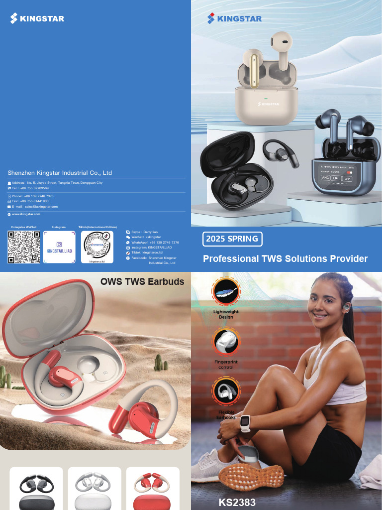 Kingstar TWS Earbuds Specifications | PDF | Headphones | Hearing Aid