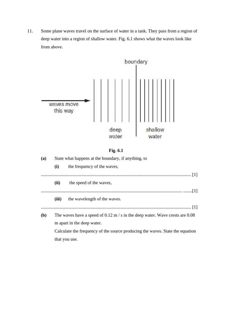 Refraction and Reflection in Waves | PDF | Refraction | Waves