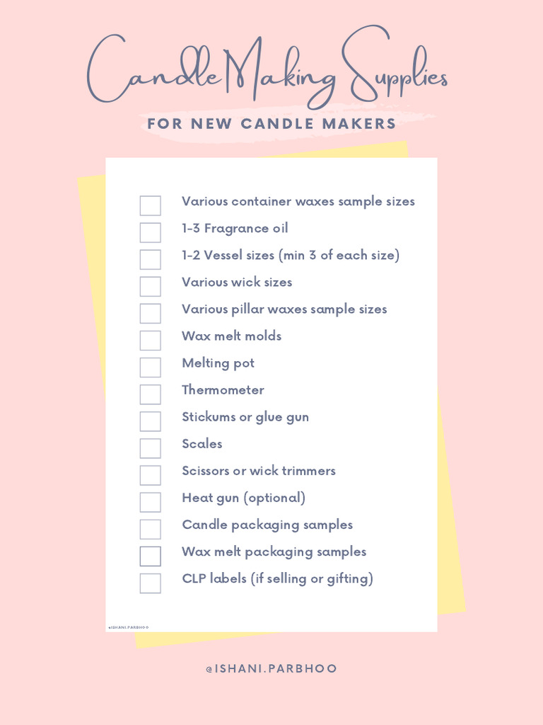 Essential Supplies for Candle Making | PDF