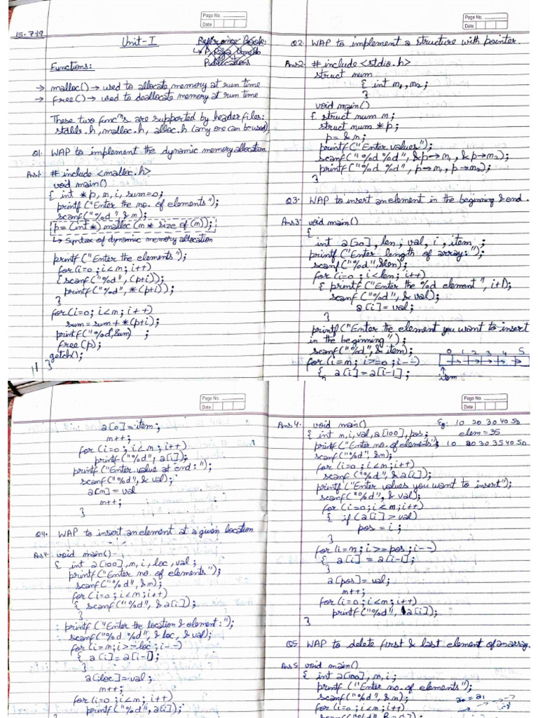 Data Structures Notes | PDF