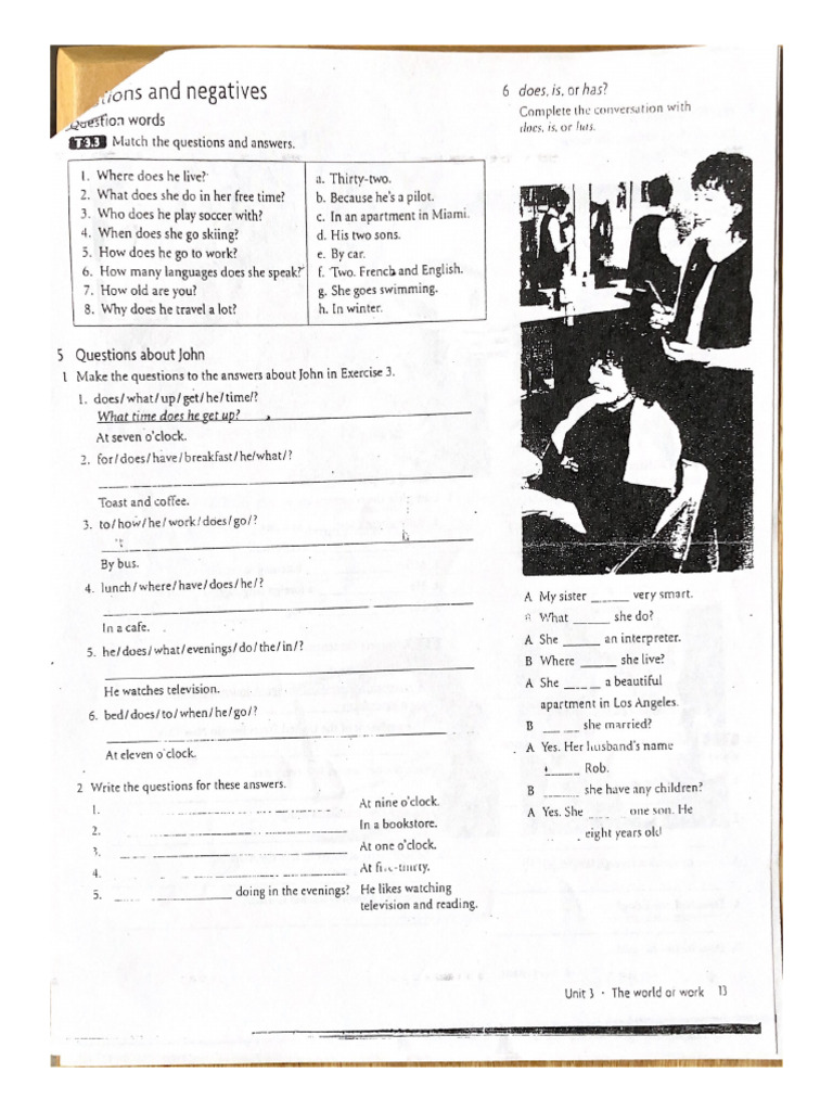 6 Does, Is, or Has | PDF