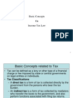 Basic Concepts On Income Tax Law