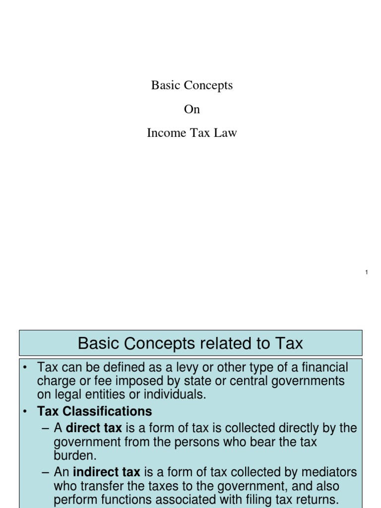 Income Tax Basics Explained | PDF | Income Tax In India | Taxes
