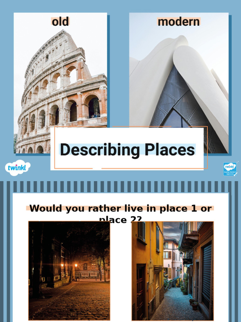 Describing Places: Key Vocabulary | PDF