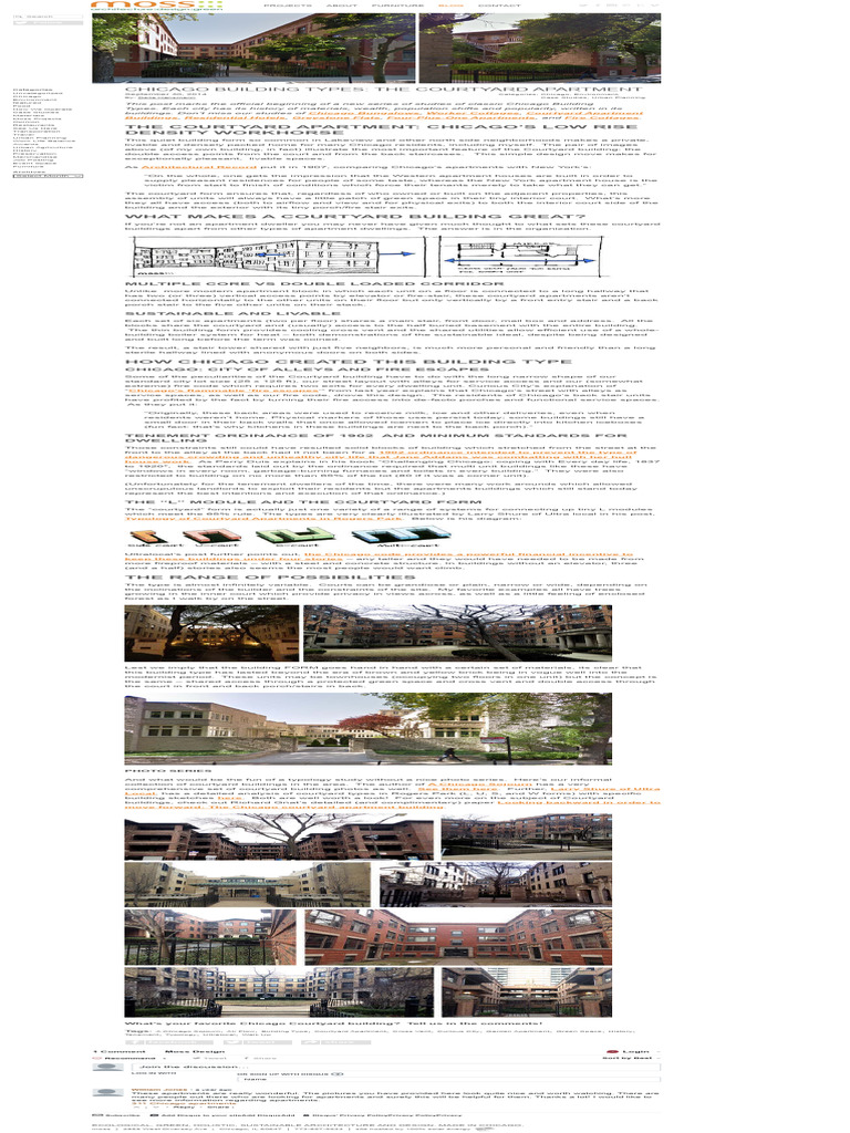 Chicago's Courtyard Apartment Design | PDF | Apartment | Stairs