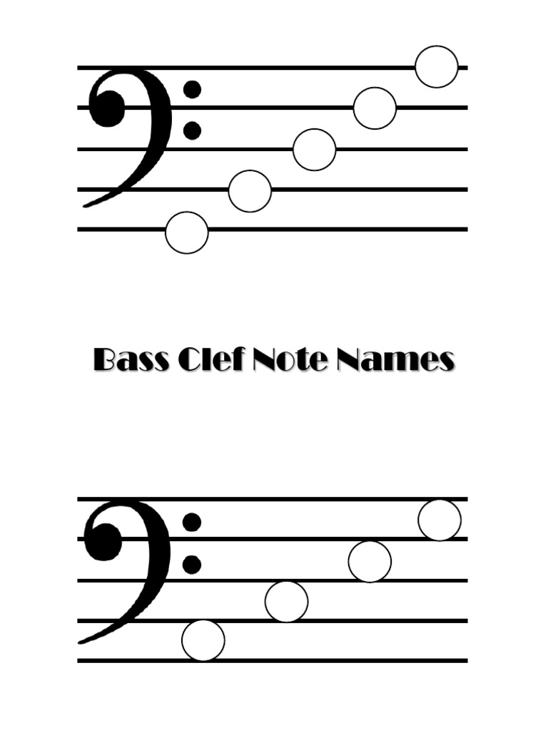 Bass Clef Note Names | PDF