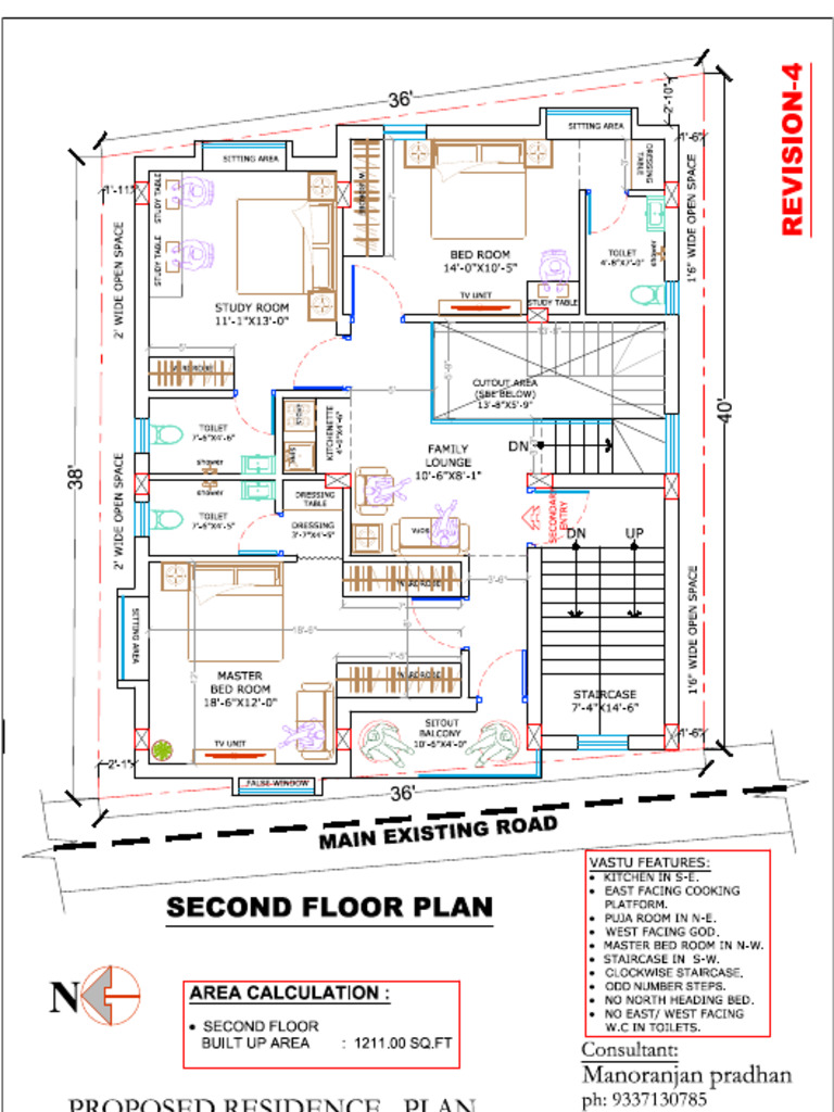 Second Floor Plan With Final Column | PDF