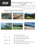 Évaluation des types de paysages CE2 | PDF | Paysage | Zone rurale