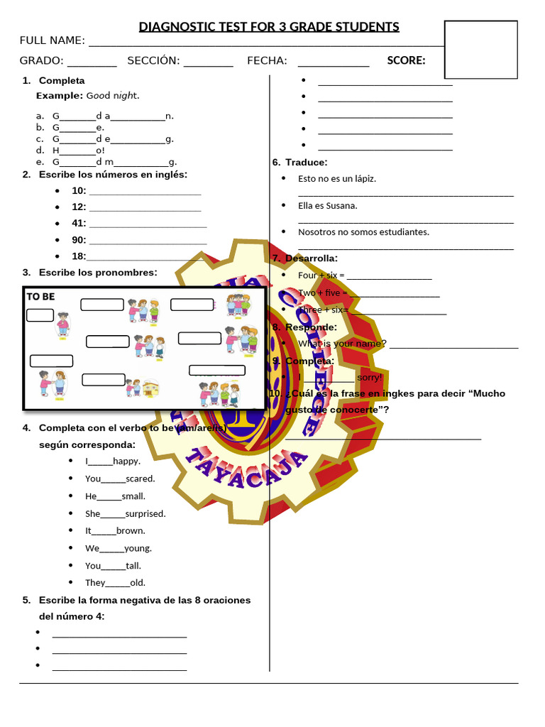 Diagnostic Test 3 | PDF