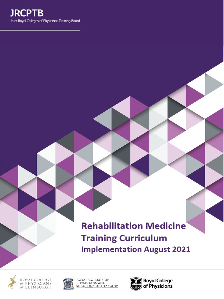 Rehabilitation Medicine Training Curriculum | PDF | Physical Therapy ...