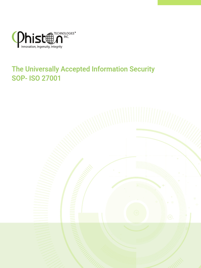 ISO 27001: Essential Info Security SOP | PDF | Information Security ...