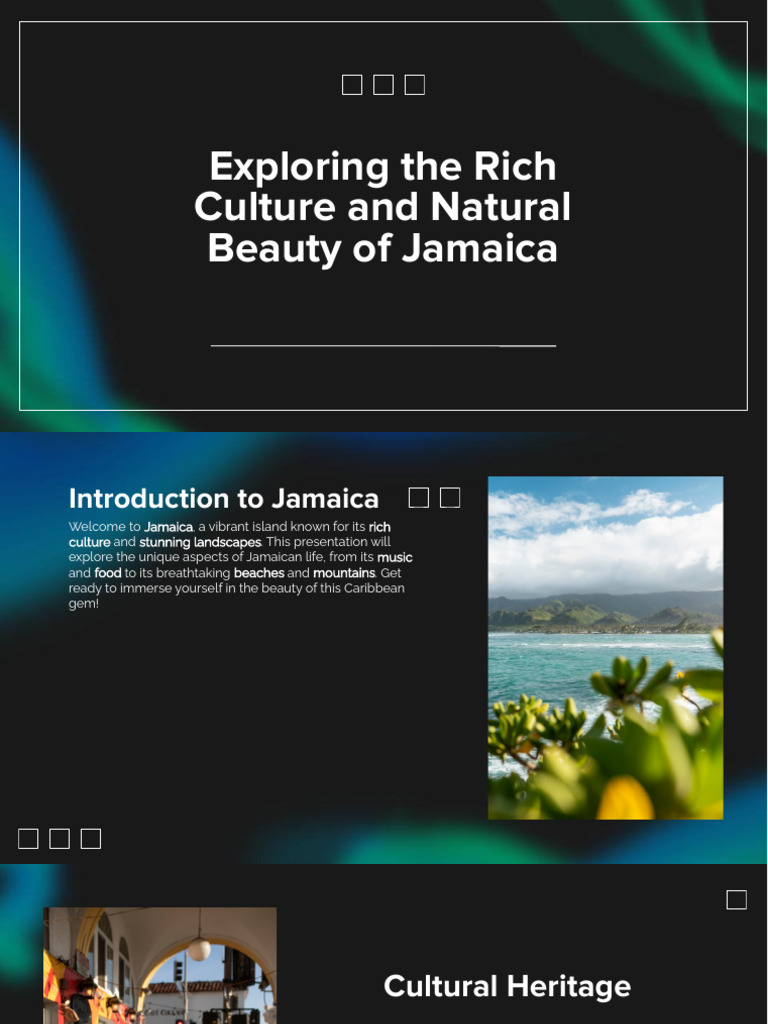 Slidesgo Exploring The Rich Culture and Natural Beauty of Jamaica ...