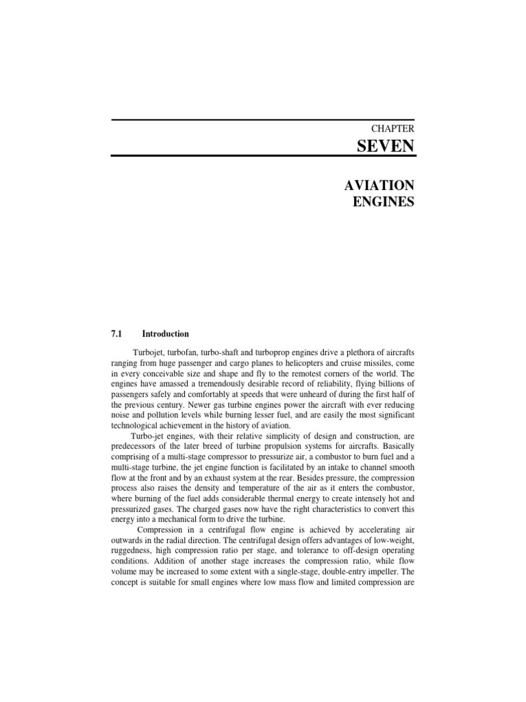 Overview of Aviation Engine Types | PDF | Jet Engine | Turbine