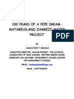 100 Years of A Pipe Dream - Matabeleland Water Project and Water Politics in Zimbabwe