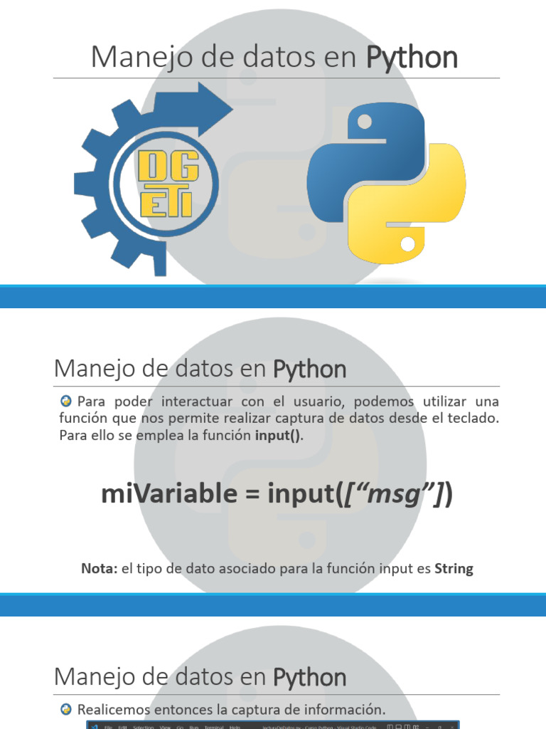 Manejo de Datos y RFC en Python | PDF