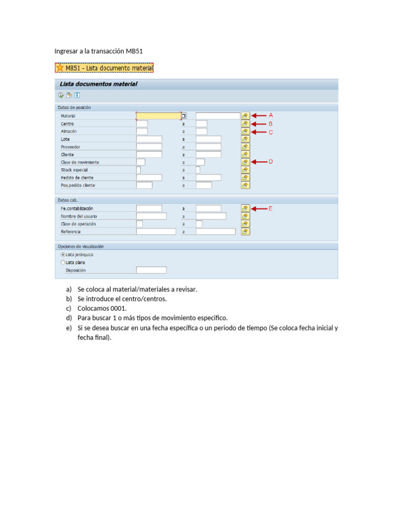 MB51 - Kardex | PDF