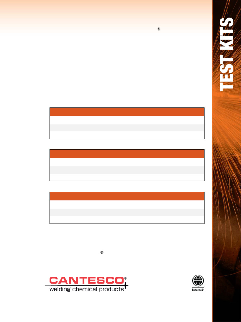 Kits de Inspección por Tinturas Penetrantes | PDF