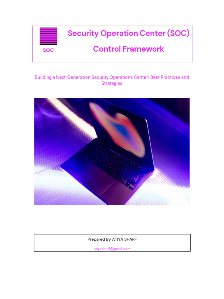 SOC Control Framework for Cybersecurity | PDF | Computer Security ...