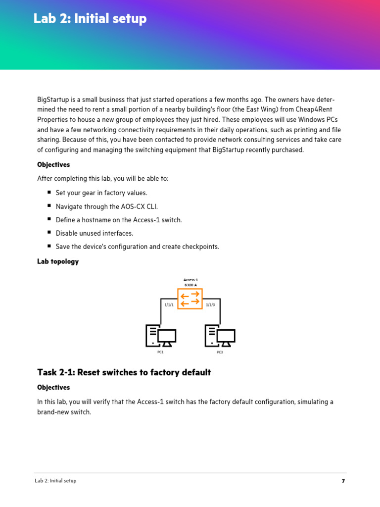 Network Setup for BigStartup Lab 2 | PDF | Command Line Interface | I Pv6