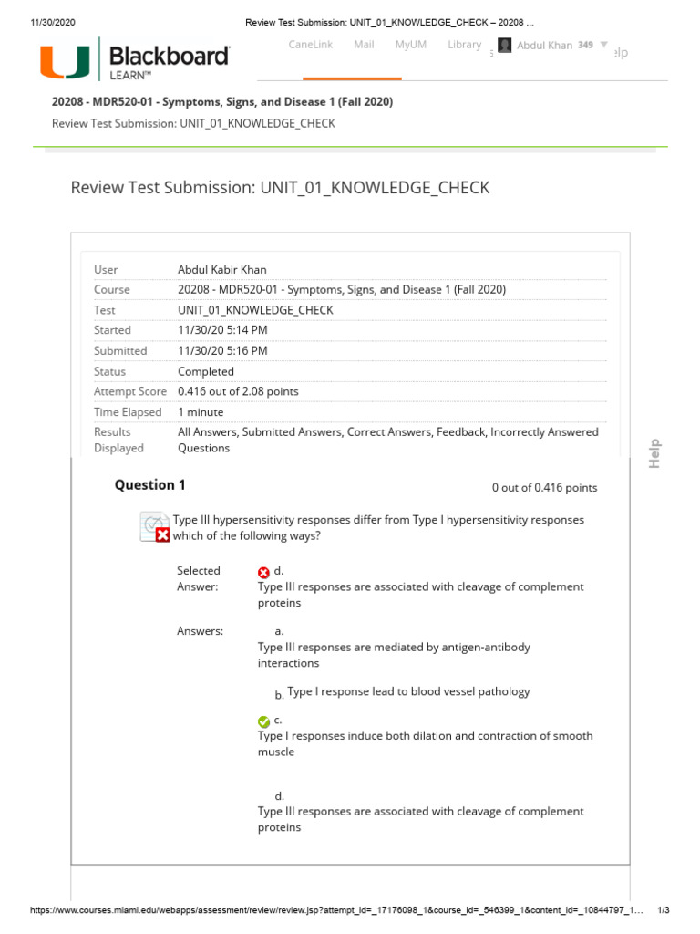 Review Test Submission - UNIT - 01 - KNOWLEDGE - CHECK | PDF ...